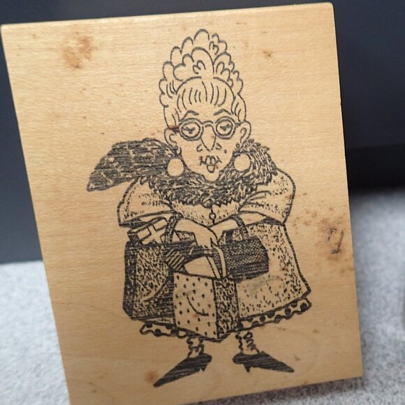 "Old Lady" Stampers Lot of 3 - Picture 3 of 6